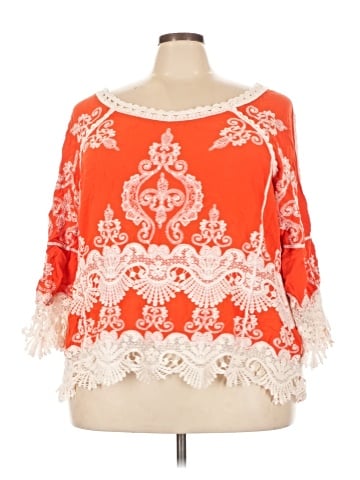 Democracy 3/4 Sleeve Blouse (view 1)