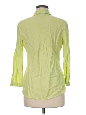 So Blue Sigrid Olsen 3/4 Sleeve Button-Down Shirt (view 2)