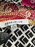 Rose + Olive 100% Polyester Paisley Gold Long Sleeve Blouse Size L - photo 7