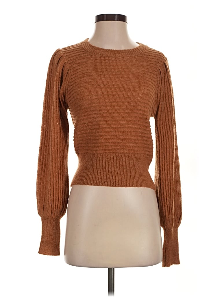 Pre-owned Astr Pullover Sweater In Brown