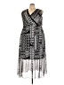En Focus Studio Graphic Black Cocktail Dress Size 3X - photo 1