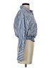 Haute Monde Stripes Blue Long Sleeve Blouse Size S - photo 4