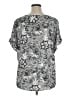 Ruby Rd. Silver Short Sleeve Blouse Size XL - photo 2