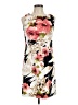 Connected Apparel Floral Ivory Cocktail Dress Size 10 Petite - photo 1