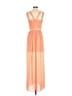 BCBGeneration Solid Orange Cocktail Dress Size 6 - photo 2