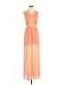 BCBGeneration Solid Orange Cocktail Dress Size 6 - photo 1