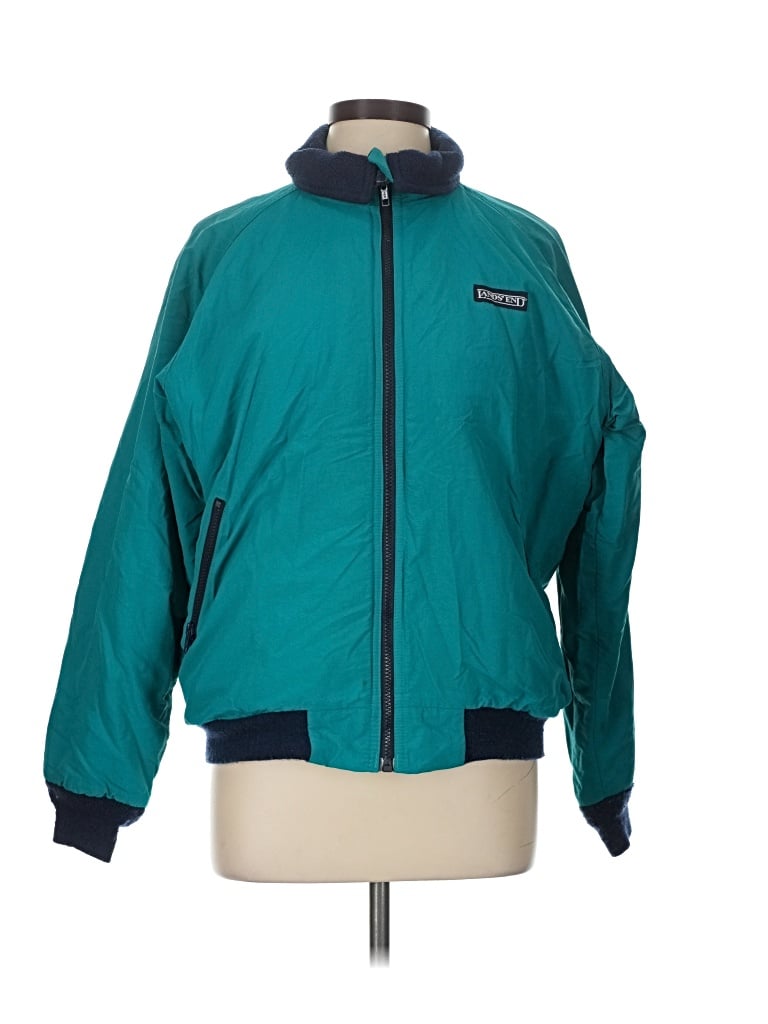 Pre-owned Lands' End Jacket In Teal