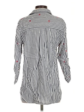 MULTIPLES 3/4 Sleeve Button-Down Shirt (view 2)