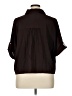 Zara Brown 3/4 Sleeve Button-Down Shirt Size XL - photo 2