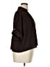 Zara Brown 3/4 Sleeve Button-Down Shirt Size XL - photo 4