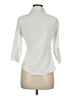 Simply Blessed Ivory 3/4 Sleeve Button-Down Shirt Size M - photo 2