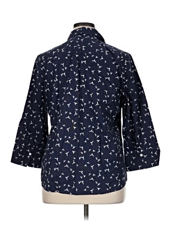 Foxcroft 3/4 Sleeve Button-Down Shirt (view 2)