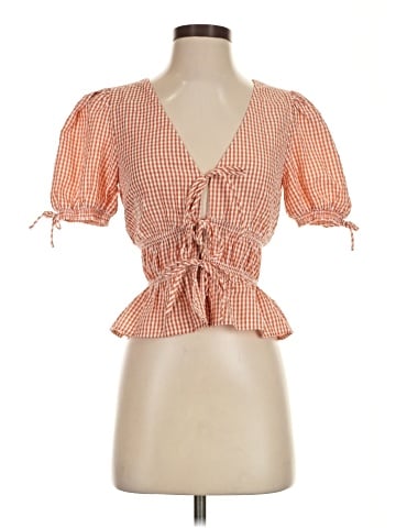 WAYF Short Sleeve Blouse (view 1)