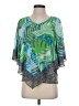 Ruby Rd. 100% Polyester Green Short Sleeve Blouse Size S (petite) - photo 1