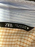 Zara Color Block Blue Long Sleeve Button-Down Shirt Size S - photo 7
