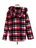 Steve Madden 100% Polyester Plaid Red Faux Fur Jacket Size L - photo 2