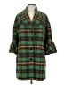 Ivy Jane 100% Polyester Plaid Green Coat Size M - photo 1