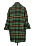 Ivy Jane 100% Polyester Plaid Green Coat Size M - photo 2
