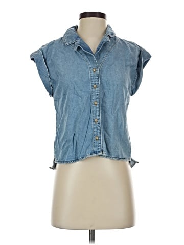 Paige Sleeveless Button-Down Shirt (view 1)