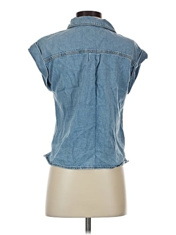Paige Sleeveless Button-Down Shirt (view 2)