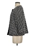 Max Studio 100% Polyester Houndstooth Black Coat Size S - photo 5