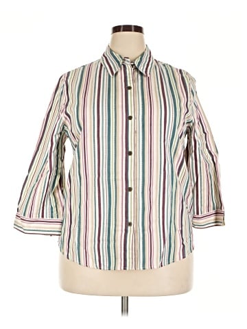 Alfred Dunner 3/4 Sleeve Polo (view 1)