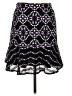 Sandro 100% Polyester Graphic Black Casual Skirt Size Med (2) - photo 1