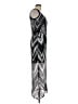Connected Apparel Chevron-herringbone Silver Cocktail Dress Size 10 - photo 4