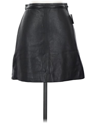 DKNY Faux Leather Skirt (view 1)