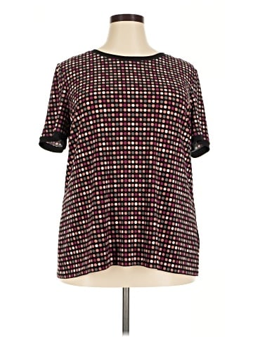 Anne Klein Short Sleeve Blouse (view 1)