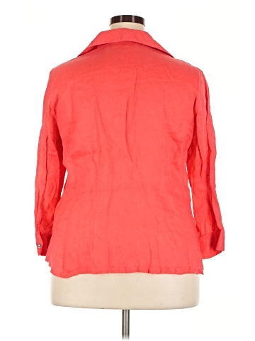 Jones New York Collection 3/4 Sleeve Button-Down Shirt (view 2)