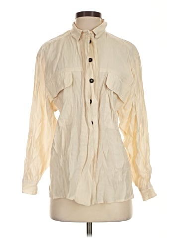 Mango Long Sleeve Button-Down Shirt (view 1)