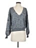 Free People Metallic Gray Pullover Sweater Size XS - photo 1