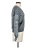Free People Metallic Gray Pullover Sweater Size XS - photo 4