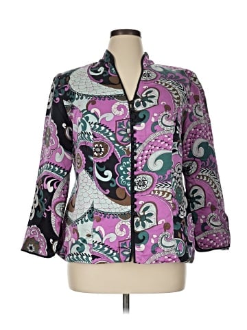 JS Collections 3/4 Sleeve Silk Top (view 1)