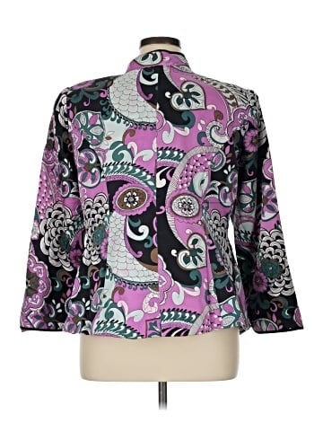 JS Collections 3/4 Sleeve Silk Top (view 2)