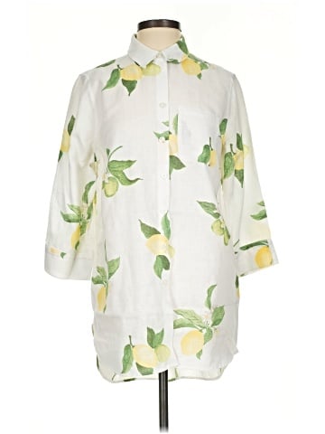 Chico's 3/4 Sleeve Button-Down Shirt (view 1)
