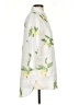 Chico's 100% Linen Print White 3/4 Sleeve Button-Down Shirt Size Sm (0) - photo 4