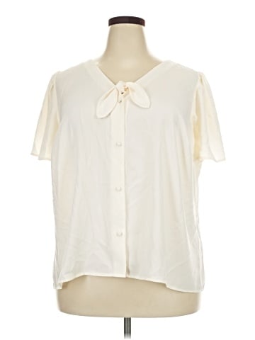 LC Lauren Conrad Short Sleeve Blouse (view 1)