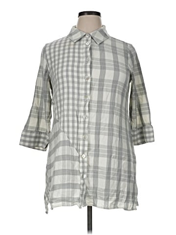 Soft Surroundings 3/4 Sleeve Button-Down Shirt (view 1)