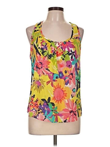 Trina Turk Sleeveless Silk Top (view 1)