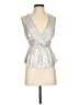 Express 100% Polyester Silver Sleeveless Blouse Size S - photo 1