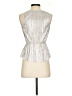 Express 100% Polyester Silver Sleeveless Blouse Size S - photo 2