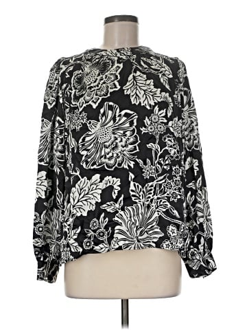Margaret O'Leary Long Sleeve Silk Top (view 1)
