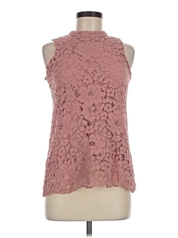 Rose + Olive Sleeveless Blouse (view 1)