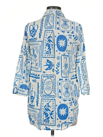 Calypso St. Barth 3/4 Sleeve Button-Down Shirt (view 2)