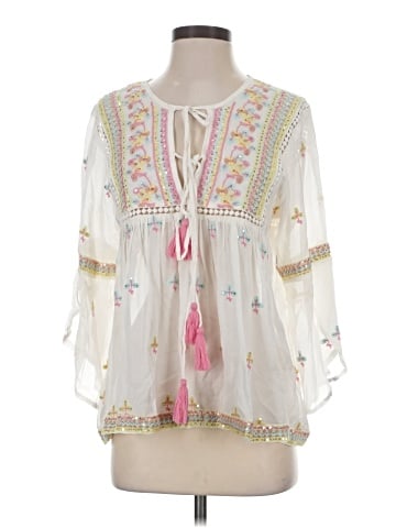 Miss June 3/4 Sleeve Blouse (view 1)