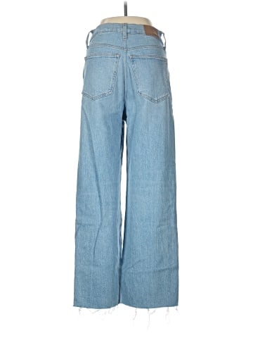 Madewell The Tall Perfect Vintage Wide-Leg Crop Jean in Altoona Wash: Raw-Hem Edition (view 2)