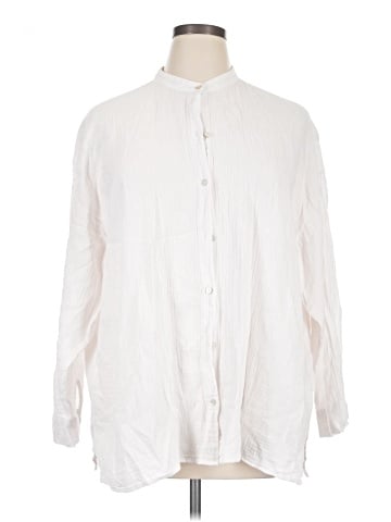 Eileen Fisher Long Sleeve Button-Down Shirt (view 1)