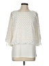 Coco Bianco 100% Polyester Ivory 3/4 Sleeve Blouse Size L - photo 1